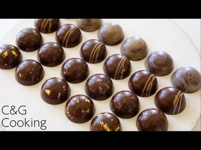 ほうじ茶のボンボンショコラの作り方 | バレンタイン お菓子作り ASMRのサムネイル