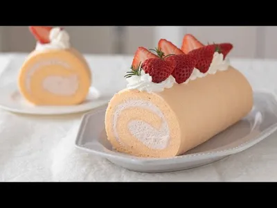 さくらロールケーキの作り方 Sakura Roll Cake｜HidaMari Cookingのサムネイル