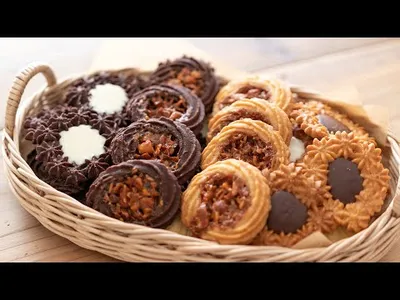 キャラメル・バタークッキーの作り方とラッピング Caramel Butter Cookie(Vanilla & Chocolate)｜HidaMari Cookingのサムネイル