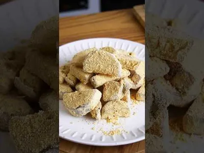 材料3つ！さつまいもきな粉作り方！#簡単レシピ #お菓子作りのサムネイル