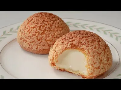 실패없는 쿠키슈 레시피 (바삭한 껍질에 입안 가득 터지는 크림, Cream Puffs, Choux Au Craquelin Recipe)のサムネイル
