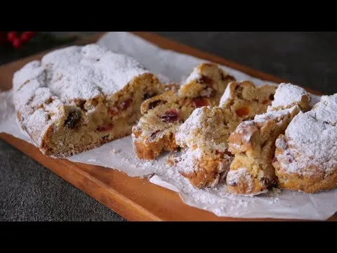 【絶品すぎる♡HMで作るシュトーレン】発酵無し! ワンボウルで混ぜるだけ!ザクザク中はしっとり～| Stollen style cake