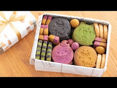 ハロウィンのクッキー缶作ってみた! Halloween Cookie Box|HidaMari Cookingのサムネイル
