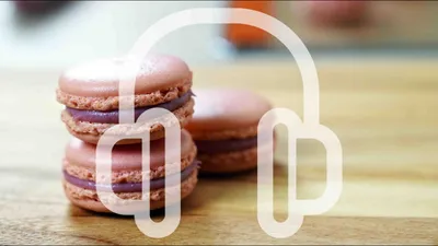 Raspberry Rose Macaron ラズベリーとバラのマカロンのサムネイル