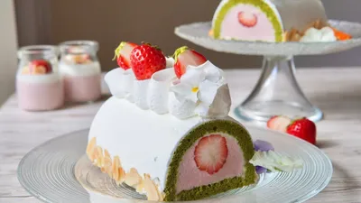 【プランタニエ】私が毎年作る春のケーキ🍰抹茶と苺♪How to make printanier🍓のサムネイル