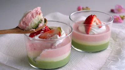 【ひな祭りに♡三層のレアチーズ】Hinamatsuri Cream Cheese Dessertのサムネイル