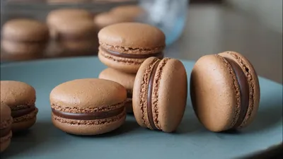 憧れのお菓子✨マカロンショコラの作り方🍫のサムネイル