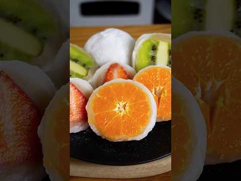 材料4つ!フルーツ大福の作り方!#foodのサムネイル