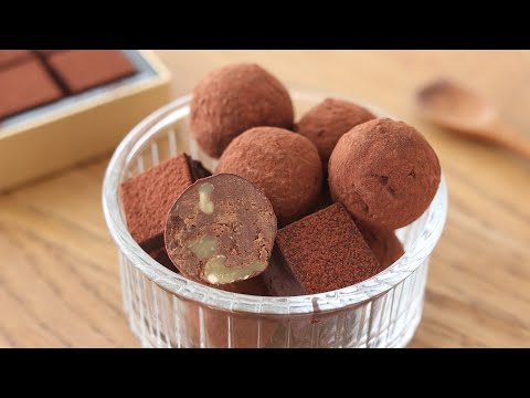 簡単バレンタインチョコ♡クリームチーズ・チョコレートトリュフの作り方のサムネイル
