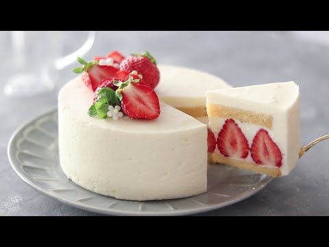 クリスマスに♪いちごのレアチーズケーキの作り方 No-Bake Strawberry Cheesecake|HidaMari Cookingのサムネイル