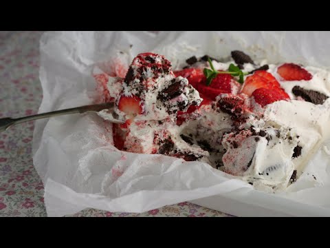 至福の一口♡苺とオレオの冷たいデザート | strawberries and Oreos dessertのサムネイル
