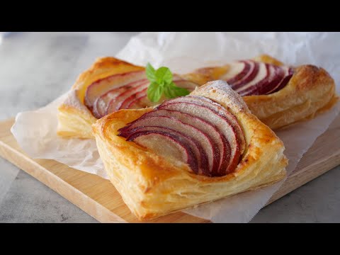 【秋の紅玉のパイ♡簡単にサクサクのパイが味わえる】「伸ばさずいじらずでサクサクに!」| Easy Jonathan Apple  piesのサムネイル