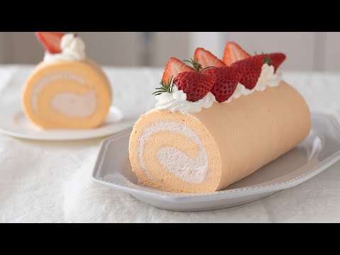 さくらロールケーキの作り方 Sakura Roll Cake|HidaMari Cookingのサムネイル