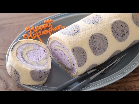 むらさき芋ロールケーキの作り方|HidaMari Cookingのサムネイル