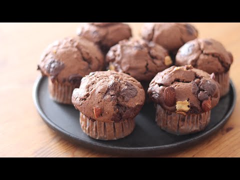 チョコレートマフィンの作り方とラッピング Chocolate Muffins|HidaMari Cookingのサムネイル
