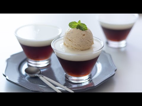 コーヒーゼリーとバニラアイスの作り方 Coffee jelly with Vanilla Icecream|HidaMari Cookingのサムネイル
