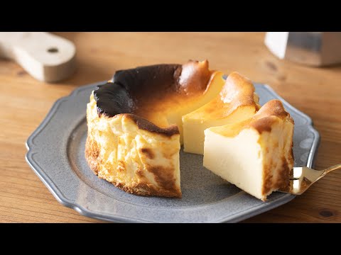 材料4つ!濃厚バスクチーズケーキの作り方 4 Ingredients Rich Baspue Cheesecake|HidaMari Cookingのサムネイル
