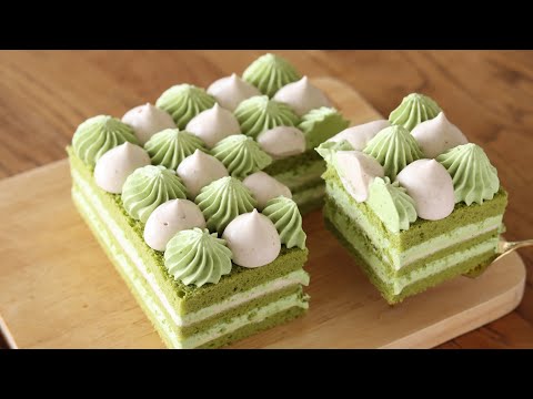 抹茶とマロンのショートケーキ:クリームケーキの作り方のサムネイル