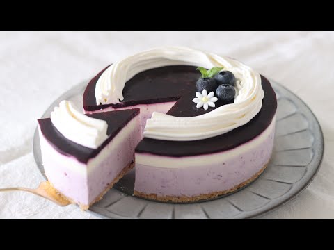 ブルーベリー・レアチーズケーキの作り方のサムネイル