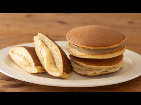 カスタードクリームどら焼きの作り方 Custard Cream Dorayaki*No Oven & No Machine|HidaMari Cookingのサムネイル