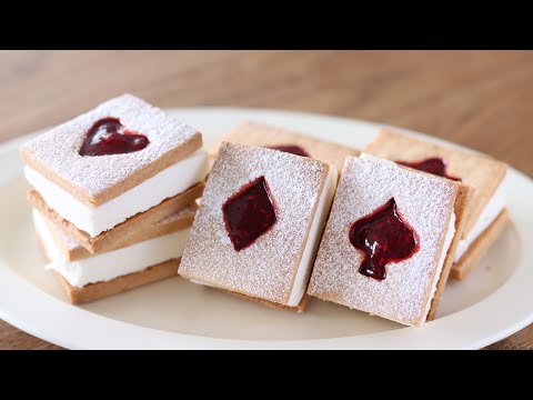 レアチーズケーキ・クッキーサンドの作り方&ラッピングあり バレンタインに♠のサムネイル