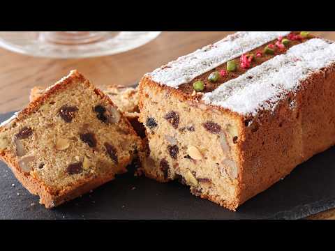 バターなし!生クリームで作るフルーツパウンドケーキの作り方:米粉のお菓子|HidaMari Cookingのサムネイル