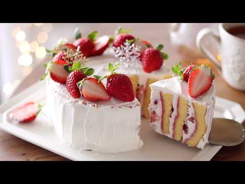いちごとマスカルポーネのクリスマスケーキの作り方|HidaMari Cookingのサムネイル