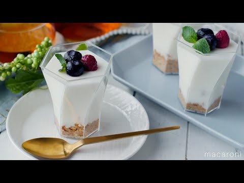 【レアチーズケーキ風プリン】ヨーグルトでさっぱり!クリームチーズ不要♪のサムネイル