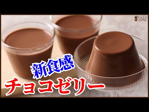 まるでプリンの食感!簡単で失敗しないチョコゼリーのレシピを紹介します:ツルっと口どけのよい新食感な味わい How to make chocolate jellyのサムネイル