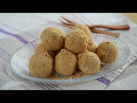 【冷やしてモチっと♡ 生きな粉ボール】簡単すぎてごめんなさい Soybean Flour sweetsのサムネイル