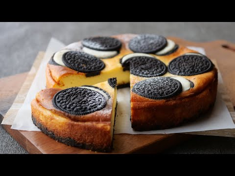 昔流行って今も健在!濃厚でクリーミー♡ノアールの乗ったベイクドチーズケーキ | Creamy Baked Cheesecakeのサムネイル