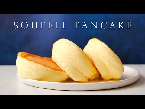 超鬆軟日式舒芙蕾鬆餅 免烤箱 2蛋份量┃Fluffy Japanese Souffle pancakeのサムネイル