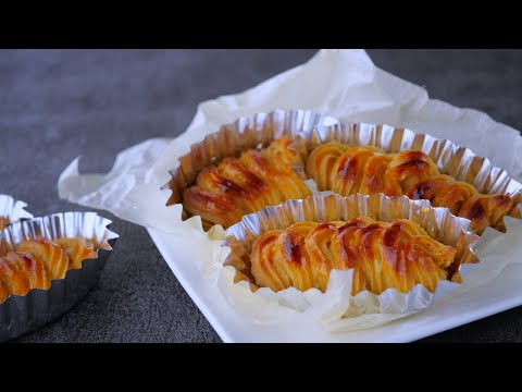 【ばりうま♡焼き芋とクリチーのスイートポテト】「これたまらんやつ!」 | Baked Sweet Potato Cheesecakeのサムネイル