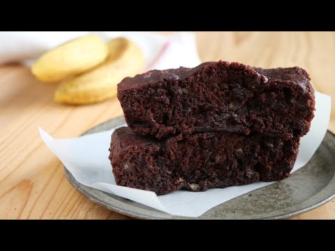 【卵無し! 米粉のココアバナナパン】簡単レンジで3分♪ Rice flour cocoa banana breadのサムネイル