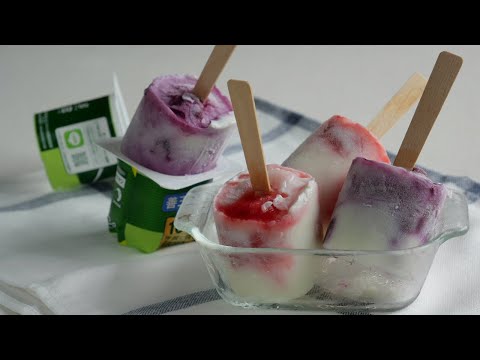 【夏の冷たいデザート】パックごとフローズンヨーグルト♡夏休み応援デザート Frozen yogurtのサムネイル