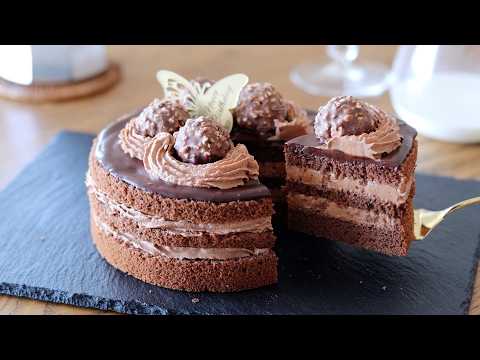 米粉で作るチョコレートケーキの作り方:パサパサしない共立てスポンジケーキ|HidaMari Cookingのサムネイル
