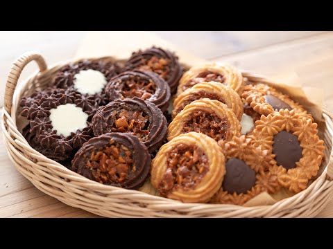キャラメル・バタークッキーの作り方とラッピング Caramel Butter Cookie(Vanilla & Chocolate)|HidaMari Cookingのサムネイル