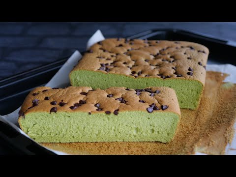 【ふわつふわ♡チョコと抹茶のシフォンケーキ】バット使いの 焼きっぱなしシフォン  | Fluffy chocolate and matcha chiffon cakeのサムネイル