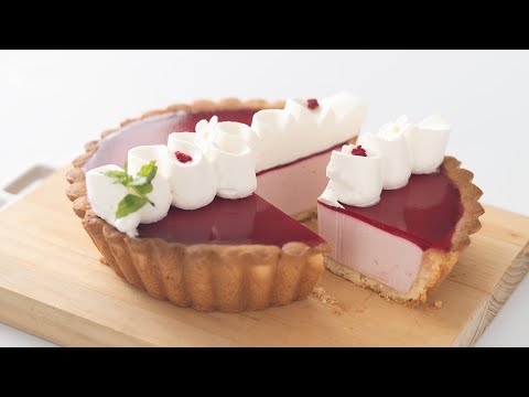 ラズベリーのレアチーズタルトの作り方 Raspberry Cheesecake Tart|HidaMari Cookingのサムネイル