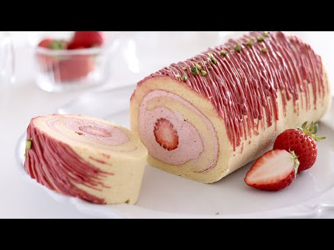いちごのロールケーキの作り方のサムネイル