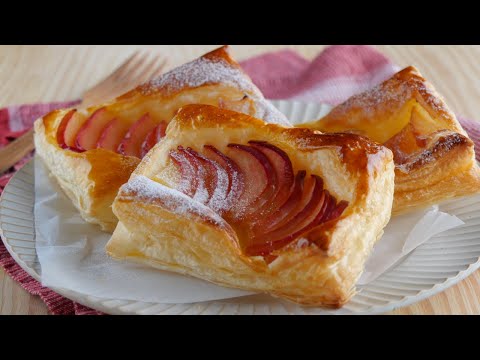 【冷凍パイシートで簡単!】サクサクでジューシーなりんご🍎パイ Crispy and Juicy Apple Pieのサムネイル