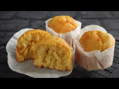 【米粉のプレーンマフィン】ふかふか♡オイルとバターの良いとこどり  Rice Flour Plain Muffinsのサムネイル
