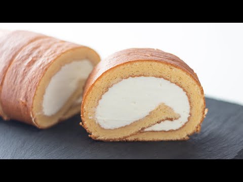 純生ロールケーキの作り方 Swiss Roll Cake|HidaMari Cookingのサムネイル