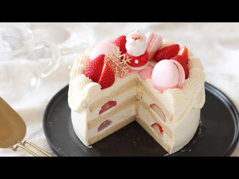手作りクリスマスケーキ🎂いちごショートケーキの作り方|HidaMari Cookingのサムネイル