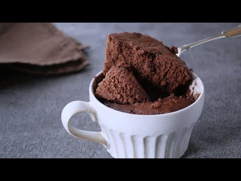 【レンチン90秒!米粉のチョコレートマグカップケーキ】忙しい朝にも♡簡単ふかふか☆グルテンフリー  | Gluten-free Rice flour Chocolate Mug Cakeのサムネイル