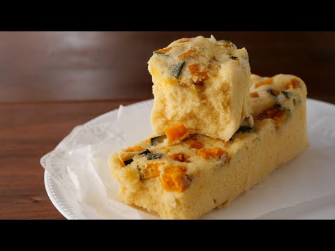 【南瓜でほっこり味♡レンチン3分の豆乳米粉ケーキ】ぜったいちぎりたくなるよ! | Gluten-free Rice flour Pumpkin cakeのサムネイル