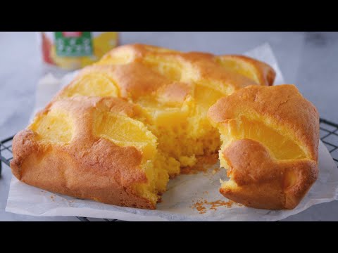 【H.Mで作るしっとり♡パインの焼きっぱなしケーキ】「お家で出来る絶品ケーキ」ミックス粉は副材料で変化させる! |Moist Pineapple Cakeのサムネイル