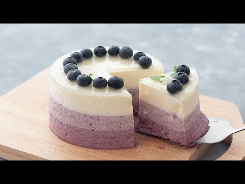 ブルーベリーのレアチーズケーキの作り方 No-Bake Blueberry Cheesecake|HidaMari Cookingのサムネイル
