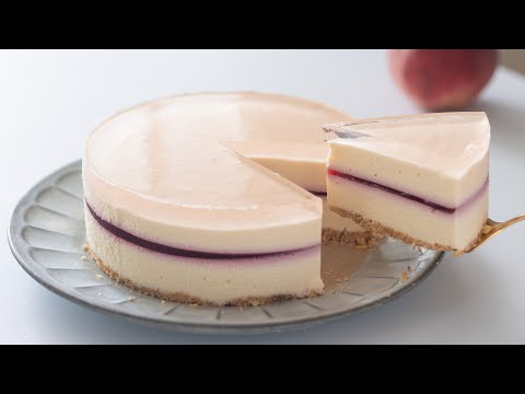 ピーチ・レアチーズケーキの作り方 No-Bake Peach Cheesecake|HidaMari Cookingのサムネイル