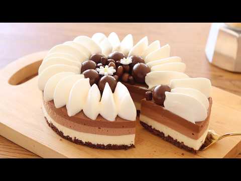 オーブンなし!チョコレート・レアチーズケーキの作り方|HidaMari Cookingのサムネイル